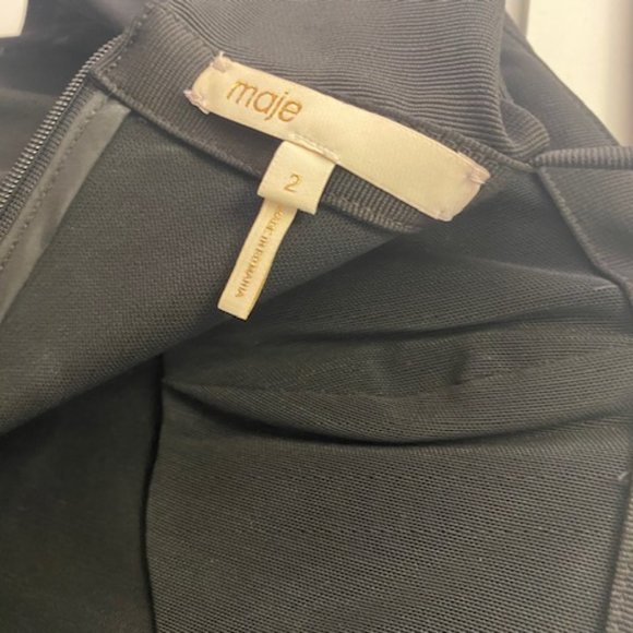 Maje black mini dress - Picture 3 of 6